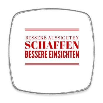 entwickel dich - Viereckiger Kühlschrankmagnet - Weiß - Vorne