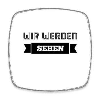 locker bleiben - Viereckiger Kühlschrankmagnet - Weiß - Vorne