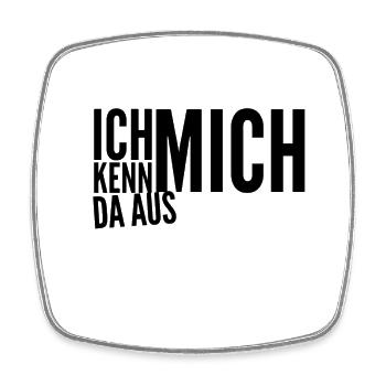 darin bi ich Experte - Viereckiger Kühlschrankmagnet - Weiß - Vorne