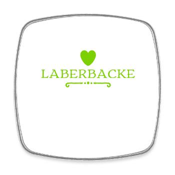 Laberbacke - Viereckiger Kühlschrankmagnet - Weiß - Vorne