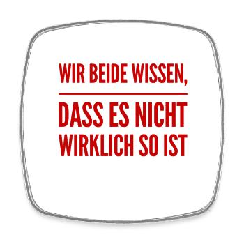 es ist offensichtlich - Viereckiger Kühlschrankmagnet - Weiß - Vorne
