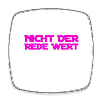das ist unwichtig - Viereckiger Kühlschrankmagnet - Weiß - Vorne