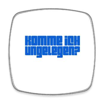 störe ich? - Viereckiger Kühlschrankmagnet - Weiß - Vorne