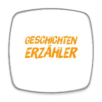 Geschichtenerzähler - Viereckiger Kühlschrankmagnet - Weiß - Vorne