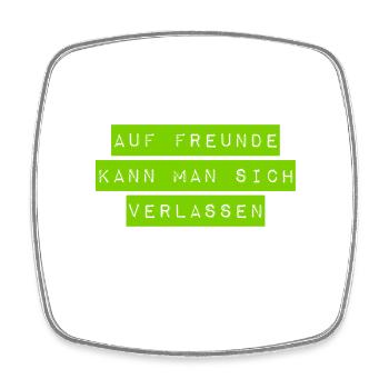 ich liebe meine Freunde - Viereckiger Kühlschrankmagnet - Weiß - Vorne