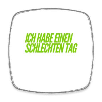 miese Stimmung - Viereckiger Kühlschrankmagnet - Weiß - Vorne