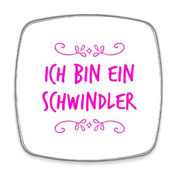 ich mag es zu schwindeln - Viereckiger Kühlschrankmagnet - Weiß - Vorne