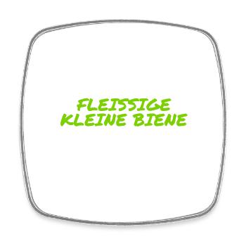 ich arbeite gern - Viereckiger Kühlschrankmagnet - Weiß - Vorne