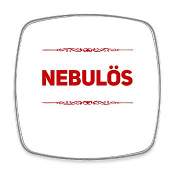 ich bin nebulös - Viereckiger Kühlschrankmagnet - Weiß - Vorne