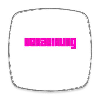 Vergibst du mir? - Viereckiger Kühlschrankmagnet - Weiß - Vorne