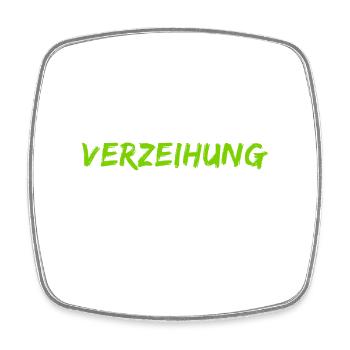 bitte vergib mir - Viereckiger Kühlschrankmagnet - Weiß - Vorne