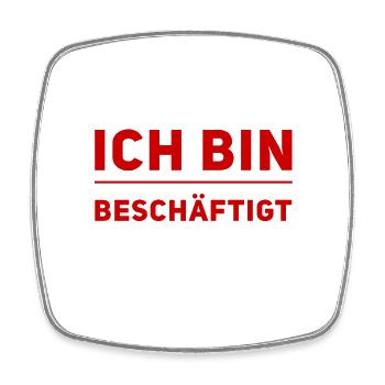 jede Menge zu tun - Viereckiger Kühlschrankmagnet - Weiß - Vorne