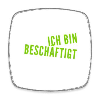 es gibt viel zu tun - Viereckiger Kühlschrankmagnet - Weiß - Vorne
