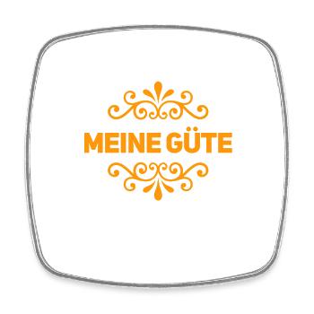 meine Güte - Viereckiger Kühlschrankmagnet - Weiß - Vorne