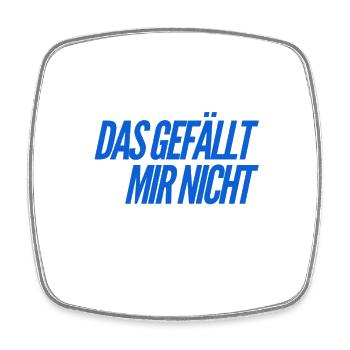 das ist nichts für mich - Viereckiger Kühlschrankmagnet - Weiß - Vorne
