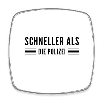 ich bin sehr schnell - Viereckiger Kühlschrankmagnet - Weiß - Vorne