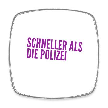 schnell geht immer - Viereckiger Kühlschrankmagnet - Weiß - Vorne