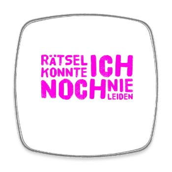 bloß keine Rätsel - Viereckiger Kühlschrankmagnet - Weiß - Vorne