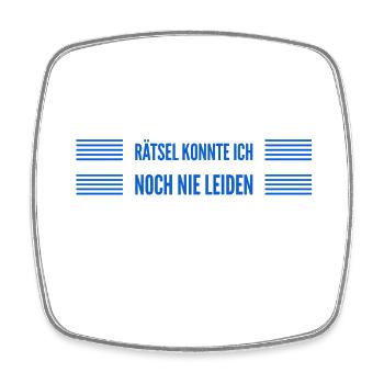 bereit Probleme zu lösen - Viereckiger Kühlschrankmagnet - Weiß - Vorne