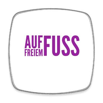 die Freiheit ist toll - Viereckiger Kühlschrankmagnet - Weiß - Vorne