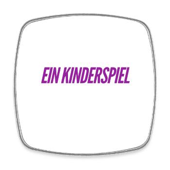 es war easy - Viereckiger Kühlschrankmagnet - Weiß - Vorne