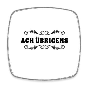 das will ich noch los werden - Viereckiger Kühlschrankmagnet - Weiß - Vorne