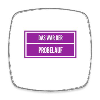 Teststrategie - Viereckiger Kühlschrankmagnet - Weiß - Vorne