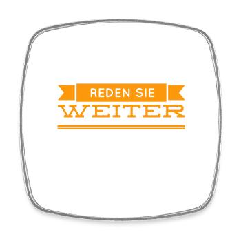 was sie sagen ist spannend - Viereckiger Kühlschrankmagnet - Weiß - Vorne