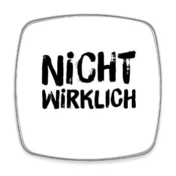 ich will das nicht - Viereckiger Kühlschrankmagnet - Weiß - Vorne