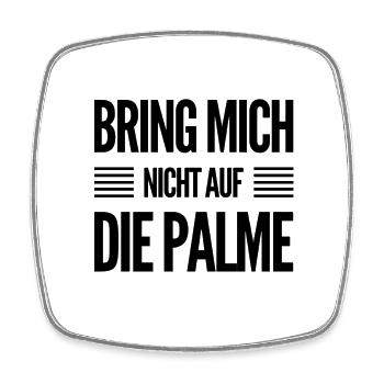 bleib cool - Viereckiger Kühlschrankmagnet - Weiß - Vorne