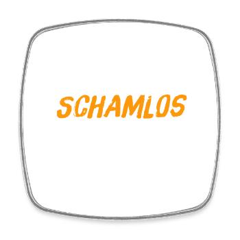 ich spüre keine Scham - Viereckiger Kühlschrankmagnet - Weiß - Vorne