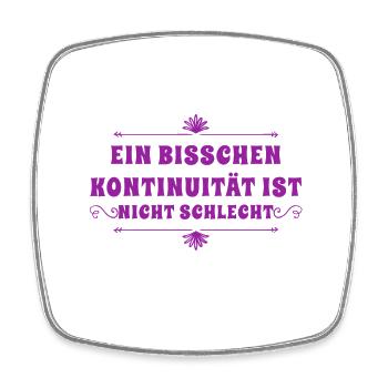 Kontinuierlichkeit - Viereckiger Kühlschrankmagnet - Weiß - Vorne