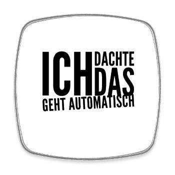 ich habe mich geirrt - Viereckiger Kühlschrankmagnet - Weiß - Vorne