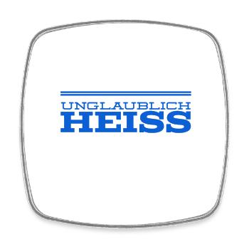 ich bin hübsch - Viereckiger Kühlschrankmagnet - Weiß - Vorne