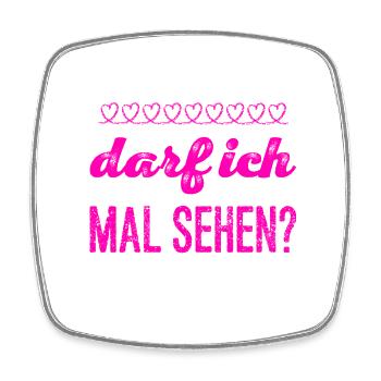 ich würde es mir gerne ansehen - Viereckiger Kühlschrankmagnet - Weiß - Vorne