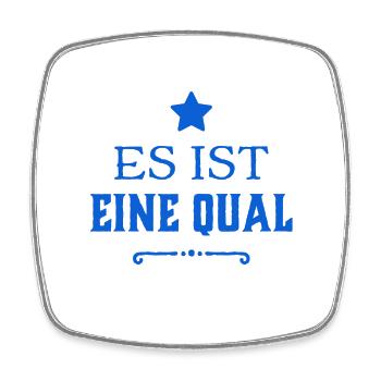 was für eine Mühe - Viereckiger Kühlschrankmagnet - Weiß - Vorne