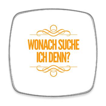 was suche ich? - Viereckiger Kühlschrankmagnet - Weiß - Vorne