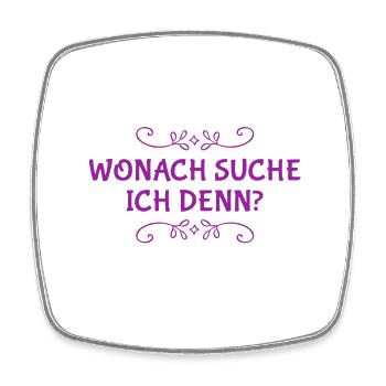 ich weiß nicht was ich suche - Viereckiger Kühlschrankmagnet - Weiß - Vorne
