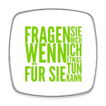 möchten Sie Unterstützung? - Viereckiger Kühlschrankmagnet - Weiß - Vorne