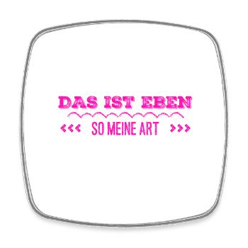 das bin ich - Viereckiger Kühlschrankmagnet - Weiß - Vorne