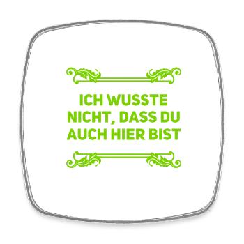 Wiedersehen - Viereckiger Kühlschrankmagnet - Weiß - Vorne