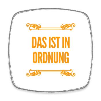kein Problem - Viereckiger Kühlschrankmagnet - Weiß - Vorne