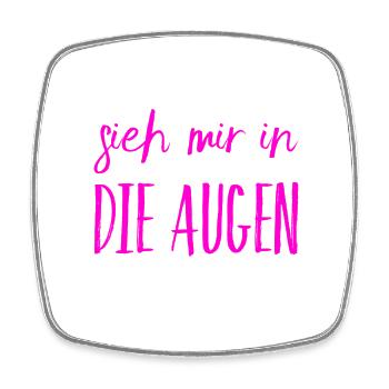 ich steh auf dich - Viereckiger Kühlschrankmagnet - Weiß - Vorne