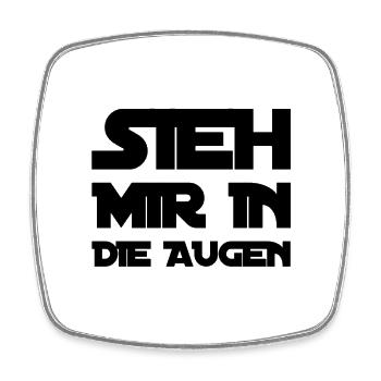 ich mag deine Augen - Viereckiger Kühlschrankmagnet - Weiß - Vorne