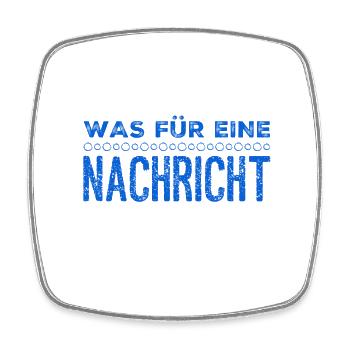 das kam unerwartet - Viereckiger Kühlschrankmagnet - Weiß - Vorne