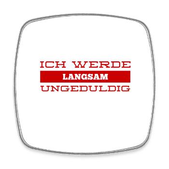 unruhig - Viereckiger Kühlschrankmagnet - Weiß - Vorne