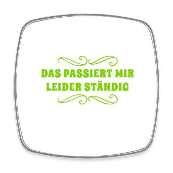 das kenne ich bereits - Viereckiger Kühlschrankmagnet - Weiß - Vorne