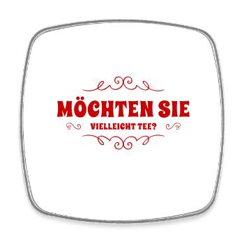 magst du Tee? - Viereckiger Kühlschrankmagnet - Weiß - Vorne
