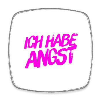 ich spüre Angst - Viereckiger Kühlschrankmagnet - Weiß - Vorne