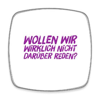 Bock zu reden? - Viereckiger Kühlschrankmagnet - Weiß - Vorne